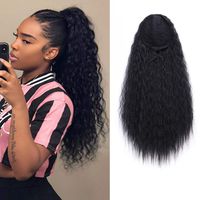 Synthetic Wig Long Curly Invisible Hair Buds Ponytail Extensions main image 4