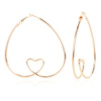 Simple Heart-shaped Love Alloy Earrings sku image 5