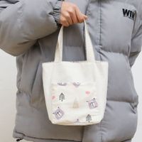 Nueva Bolsa De Lona Para Mujer De Verano Ins Estilo Japonés Coreano Gran Capacidad Bolsa De Escuela Para Estudiantes Una Bolsa De Hombro main image 11