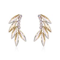 Vintage Style Baroque Style Fashion Wings Alloy Crystal Rhinestones Ear Studs sku image 3
