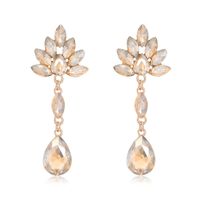 Bijoux De Mode Creative Longue Strass Simple Goutte D'eau De Mariée Banquet De Mariage Parti Boucles D'oreilles sku image 13