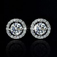 Aretes De Circonita Con Diamantes De Imitación De Adorno De Purpurina Popular De Moda main image 1