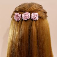 2022 New Camellia Flower Shape Bangs Clip Hairpin main image 3