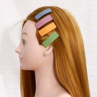Simple Candy Color Square Large Hairpin 10 Piece Set main image 4
