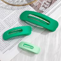 Simple Style Solid Color Forehead Duckbill Clip Large Hair Clip main image 2