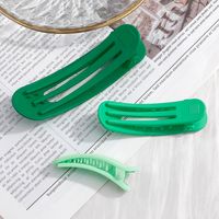 Simple Style Solid Color Forehead Duckbill Clip Large Hair Clip main image 3