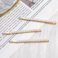 Simple Style Pearl Small Hair Clip Hairpin 3-piece Set main image 1