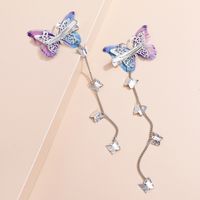 Retro Style Hair Accessories Barrettes Gradient Color Butterfly Hairpin main image 2