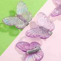 Cute Transparent Butterfly Shape Hair Clip 4-piece Set main image 3