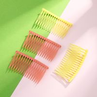 Fashion Solid Color Acrylic Hair Comb Hair Accessories 4-piece Set main image 2