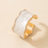 Simple Style Enamel Glaze Color Open Ring Irregular Ring sku image 1