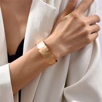 Neue Nachahmung Gold Folie Unregelmäßigen Einstellbare Öffnen Armband main image 5