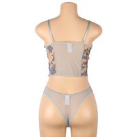 Fashion Sexy Large Size Underwear Lace See-through Embroidery Sexy Lingerie Set main image 5