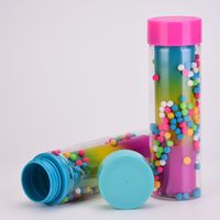 New Creative Gradient Color Rainbow Double-layer Water Bottle main image 2