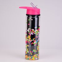 New Creative Gradient Color Rainbow Double-layer Water Bottle sku image 3