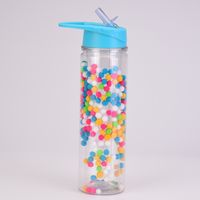 New Creative Gradient Color Rainbow Double-layer Water Bottle sku image 4