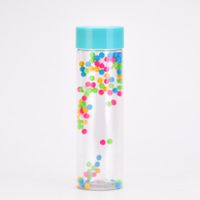 New Creative Gradient Color Rainbow Double-layer Water Bottle sku image 6
