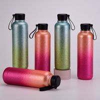 2022 New Stainless Steel 500ml Double-layer Thermos Bottle Portable Water Bottle main image 1