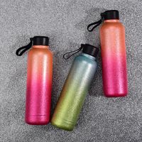 2022 New Stainless Steel 500ml Double-layer Thermos Bottle Portable Water Bottle main image 2