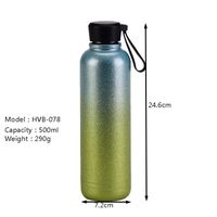 2022 New Stainless Steel 500ml Double-layer Thermos Bottle Portable Water Bottle main image 5