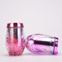 2022 New 10oz Double Acrylic Sequins Creative Gradient Color Cup main image 5