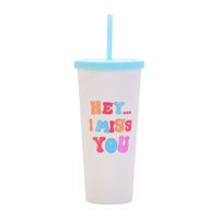 New Creative Fashion Pattern Letter Plastic Cup Cup main image 3