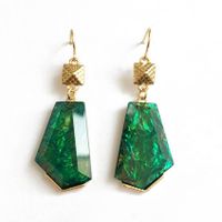 Alloy Fashion  Earring  (green) Nhom0032-green sku image 3