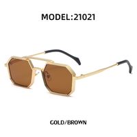 New European And American Men's Polygonal Small Frame Sunglasses Wholesale sku image 15