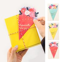 Mother's Day Bouquet Blessing Card Flower Shape Birthday Gift Three-dimensional Creative Card main image 1