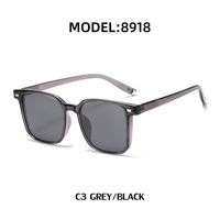 Fashion Men's Ins Korean Style Tr Polarized Sunglasses Retro Square Glasses sku image 8