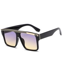 Retro Square Sunglasses Fashion Large-frame Sunglasses Wholesale sku image 1