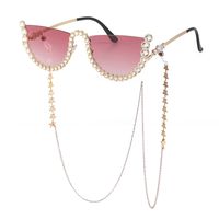 Nuevas Gafas De Sol De Diamantes Sin Montura Para Mujer, Cadena De Gafas De Sol De Moda, Gafas De Sol De Tendencia Europeas Y Americanas sku image 16