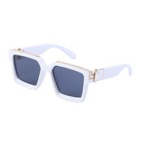 Fashion Diamond Big Square Frame Sunglasses Wholesale Nihaojewelry sku image 14