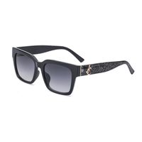 Wholesale Big Square Transparent Frame Sunglasses Nihaojewelry sku image 8