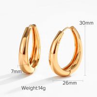 Nihaojewelry Großhandel Schmuck Einfache Kupfer Vergoldete Geometrische Ohrringe sku image 4