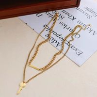 Personalized Retro Double-layer Key Necklace For Women Ins Style Simple Niche Personalized Cold Style Fashion All-matching Necklace main image 1
