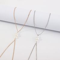 Sexy Bikini Thin Pearl Stitching Body Chain Waist Chain main image 2