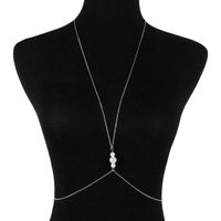 Sexy Bikini Thin Pearl Stitching Body Chain Waist Chain sku image 2