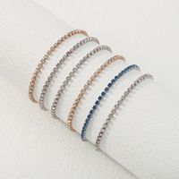 Simple Alloy Rhinestone Three-layer Anklet main image 2