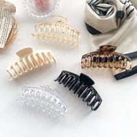 Korean Ins Back Head French Retro Grip Temperament Leopard Print Large Exquisite Shark Clip Face Washing Updo Hair Clip main image 3
