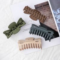 Large Hair Claw Clips Solid Color Geometric Hairpins main image 4