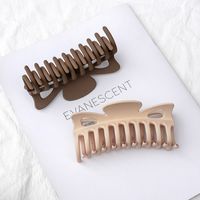Large Hair Claw Clips Solid Color Geometric Hairpins main image 5