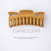 Large Hair Claw Clips Solid Color Geometric Hairpins sku image 2