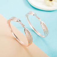 Fashion Geometric Exaggerated Feather-shaped Drop Earring Wholesale main image 4