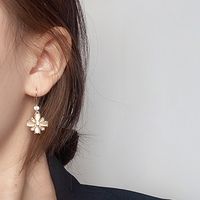 Opal Flower Fashio Earrings Summer Copper Stud Earrings main image 4