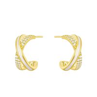 Geometric C- Type Gold-plated Stud Earring sku image 1