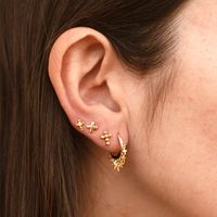 Simple Style Cross Tassel Ear Buckle Copper Earrings main image 1