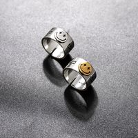 New Alloy Smiley Face Pattern Open Adjustable Ring main image 5