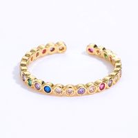 Princess Cute Basic C Shape Copper Gold Plated Gold Plated Rings In Bulk main image 5