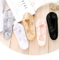 Spring Summer Breathable Silicone Non-slip Lace Invisible Women's Thin Socks main image 2